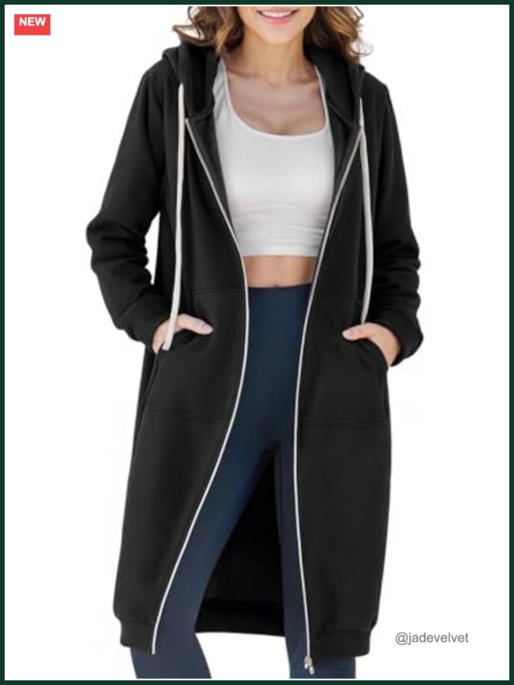 Women's Fleece Zip Up Hoodie - Full Zip Long Sleeve Sweatshirt with Pockets